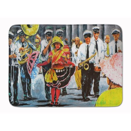 Carolines Treasures Dancing in the Streets Mardi Gras Machine Washable Memory Foam Mat MW1224RUG
